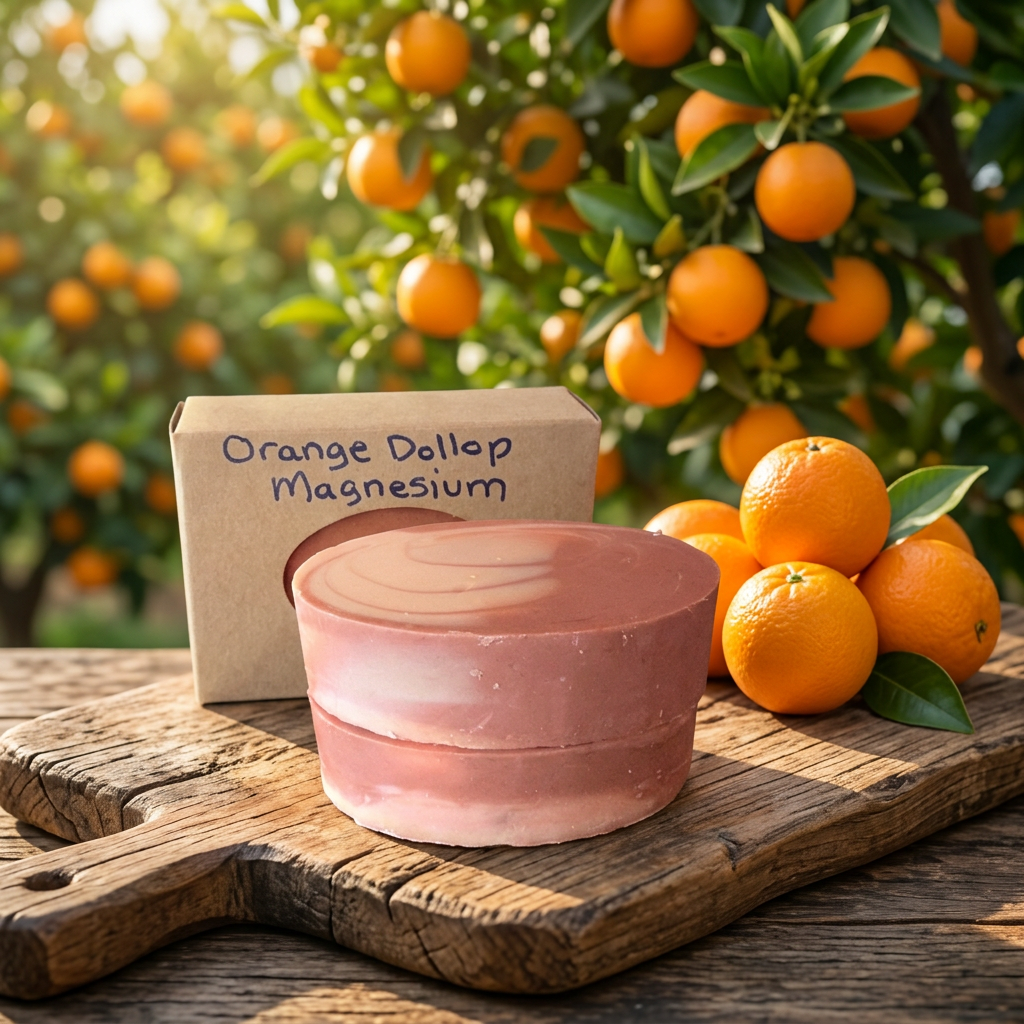Orange Dollop Magnesium with Orange Tree