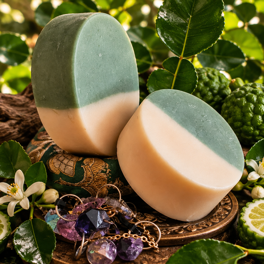 Kaffir Lime Bar with Kaffir Lime Tree Background